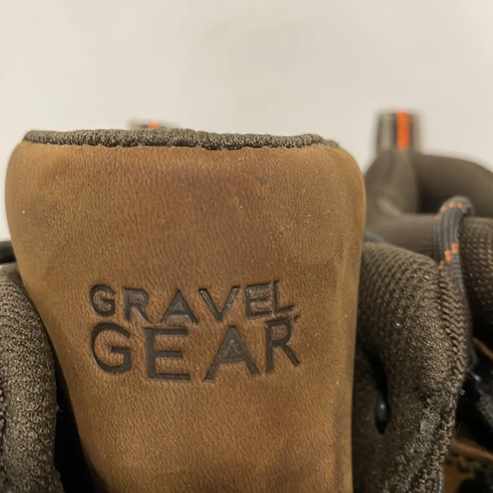 Gravel Gear Mens‎ Work Boots Steel Toe Moc Brown Sz 14M Lace Up 875850/BS-4132